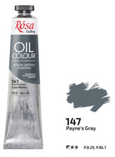 Load image into Gallery viewer, oil paint 45 ml tubes rosa gallery, professional artist colors, several colors payne's grey