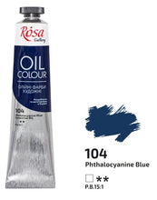 Load image into Gallery viewer, oil paint 45 ml tubes rosa gallery, professional artist colors, several colors phthalo blue
