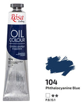 Load image into Gallery viewer, oil paint 45 ml tubes rosa gallery, professional artist colors, several colors phthalo blue