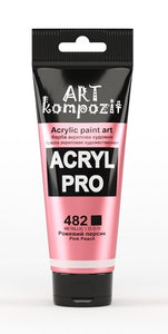 acrylic paint art kompozit, 75ml, 60 professional artist colours pink peach