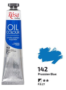 oil paint 45 ml tubes rosa gallery, professional artist colors, several colors prussian blue
