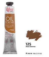 Load image into Gallery viewer, oil paint 45 ml tubes rosa gallery, professional artist colors, several colors raw sienna