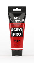 Load image into Gallery viewer, acrylic paint art kompozit, 75ml, 60 professional artist colours red permanent