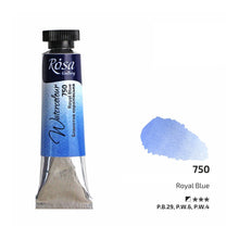 Load image into Gallery viewer, watercolour paint tubes 10ml, professional rosa gallery, clear & vibrant colors royal blue