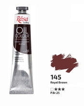 Load image into Gallery viewer, oil paint 45 ml tubes rosa gallery, professional artist colors, several colors royal brown
