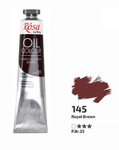 Load image into Gallery viewer, oil paint 45 ml tubes rosa gallery, professional artist colors, several colors royal brown