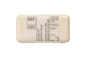 r & f encaustic paints 40 ml scarlet extra pale