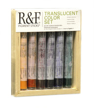 Load image into Gallery viewer, r&amp;f pigment sticks sets translucent color set

