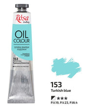 Load image into Gallery viewer, oil paint 45 ml tubes rosa gallery, professional artist colors, several colors turkish blue
