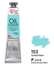 Load image into Gallery viewer, oil paint 45 ml tubes rosa gallery, professional artist colors, several colors turkish blue