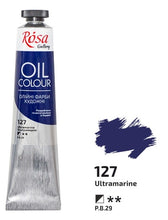 Load image into Gallery viewer, oil paint 45 ml tubes rosa gallery, professional artist colors, several colors ultramarine