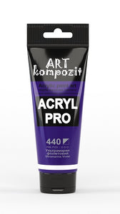 acrylic paint art kompozit, 75ml, 60 professional artist colours ultramarine violet