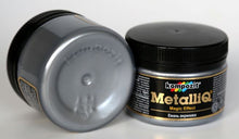 Load image into Gallery viewer, metalliq acrylic enamel, metallic colours 100g black pearl
