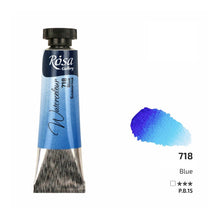 Load image into Gallery viewer, watercolour paint tubes 10ml, professional rosa gallery, clear & vibrant colors blue