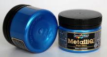 Load image into Gallery viewer, metalliq acrylic enamel, metallic colours 100g blue shine