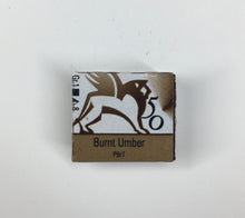 Load image into Gallery viewer, renesans watercolours aquarelle half pan 1,5 ml burnt umber