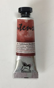 renesans intense-water watercolours tube 15 ml cadmium bordeaux