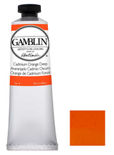 Load image into Gallery viewer, gamblin artist grade oil colors 37ml tubes cadmium orange deep #4