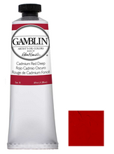 Load image into Gallery viewer, gamblin artist grade oil colors 37ml tubes cadmium red deep #5