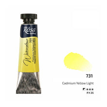 Load image into Gallery viewer, watercolour paint tubes 10ml, professional rosa gallery, clear & vibrant colors cadmium yellow light