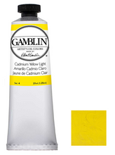 Load image into Gallery viewer, gamblin artist grade oil colors 37ml tubes cadmium yellow light #4