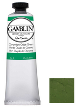 Load image into Gallery viewer, gamblin artist grade oil colors 37ml tubes chromium oxide green #3