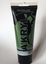 Load image into Gallery viewer, acrylic paint renesans a´kryl 200 ml chromium oxide green
