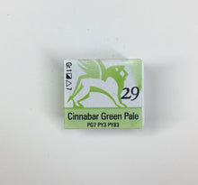 Load image into Gallery viewer, renesans watercolours aquarelle half pan 1,5 ml cinnabar green pale