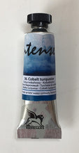 Load image into Gallery viewer, renesans intense-water watercolours tube 15 ml cobalt turquoise
