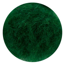 Load image into Gallery viewer, wool felting, roving, needle, natural fibers, rosa talent, 33 colours, 10 grams dark green