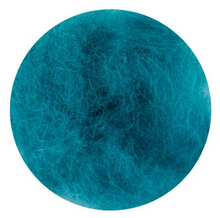 Load image into Gallery viewer, wool felting, roving, needle, natural fibers, rosa talent, 33 colours, 10 grams emerald