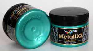 metalliq acrylic enamel, metallic colours 100g emerald