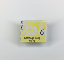 Load image into Gallery viewer, renesans watercolours aquarelle half pan 1,5 ml gamboge (hue)