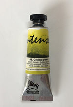 Load image into Gallery viewer, renesans intense-water watercolours tube 15 ml golden green