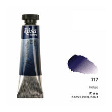 Load image into Gallery viewer, watercolour paint tubes 10ml, professional rosa gallery, clear &amp; vibrant colors indigo
