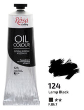 Load image into Gallery viewer, oil paint 100 ml tubes rosa gallery, professional artist colors, several colors lamp black