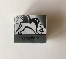 Load image into Gallery viewer, renesans watercolours aquarelle half pan 1,5 ml lamp black