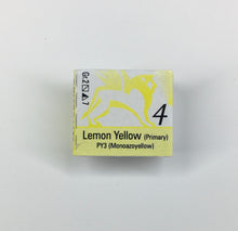 Load image into Gallery viewer, renesans watercolours aquarelle half pan 1,5 ml lemon yellow (primary)