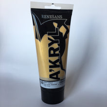 Load image into Gallery viewer, acrylic paint renesans a´kryl 200 ml gold light
