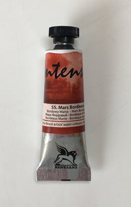 renesans intense-water watercolours tube 15 ml mars bordeaux