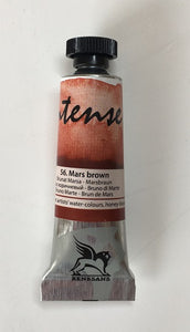 renesans intense-water watercolours tube 15 ml mars brown