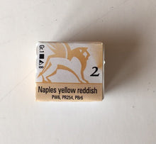 Load image into Gallery viewer, renesans watercolours aquarelle half pan 1,5 ml naples yellow reddish