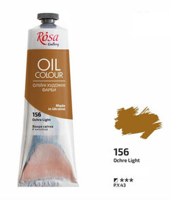 oil paint 100 ml tubes rosa gallery, professional artist colors, several colors ochre light