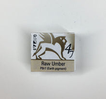 Load image into Gallery viewer, renesans watercolours aquarelle half pan 1,5 ml raw umber