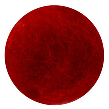 Load image into Gallery viewer, wool felting, roving, needle, natural fibers, rosa talent, 33 colours, 10 grams red