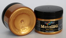 Load image into Gallery viewer, metalliq acrylic enamel, metallic colours 100g red gold
