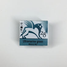 Load image into Gallery viewer, renesans watercolours aquarelle half pan 1,5 ml ultramarine green