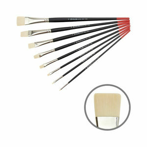 synthetic long-flat brushes milk 1108f short handle kolos