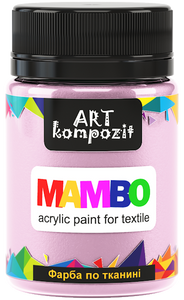 mambo acrylic paint for textiles, metallic and fluorescent colours flesh