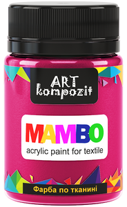mambo acrylic paint for textiles, metallic and fluorescent colours bordeaux